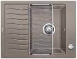Фото товара: Blanco Elon 45S, мойка, гранит, серый беж с клапаном-автоматом