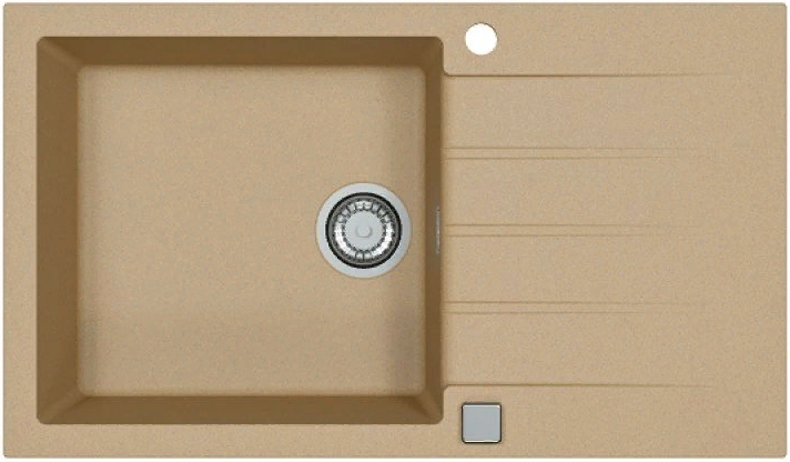 Фото товара: ALVEUS GRANITAL CADIT 40 BEIGE - G55, мойка, гранит, бежевый (в комплекте с сифоном 1132823)