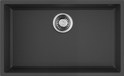 Фото товара: Omoikiri Tedori 66-U-BL, мойка, гранит, черный