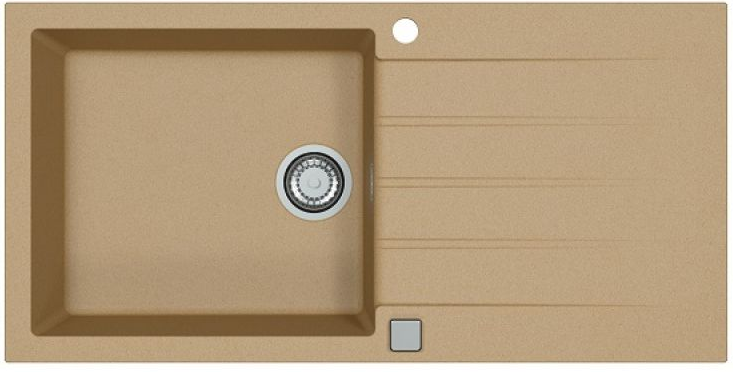 Фото товара: ALVEUS GRANITAL CADIT 50 BEIGE- G55, мойка, гранит, бежевый (в комплекте с сифоном 1132823)