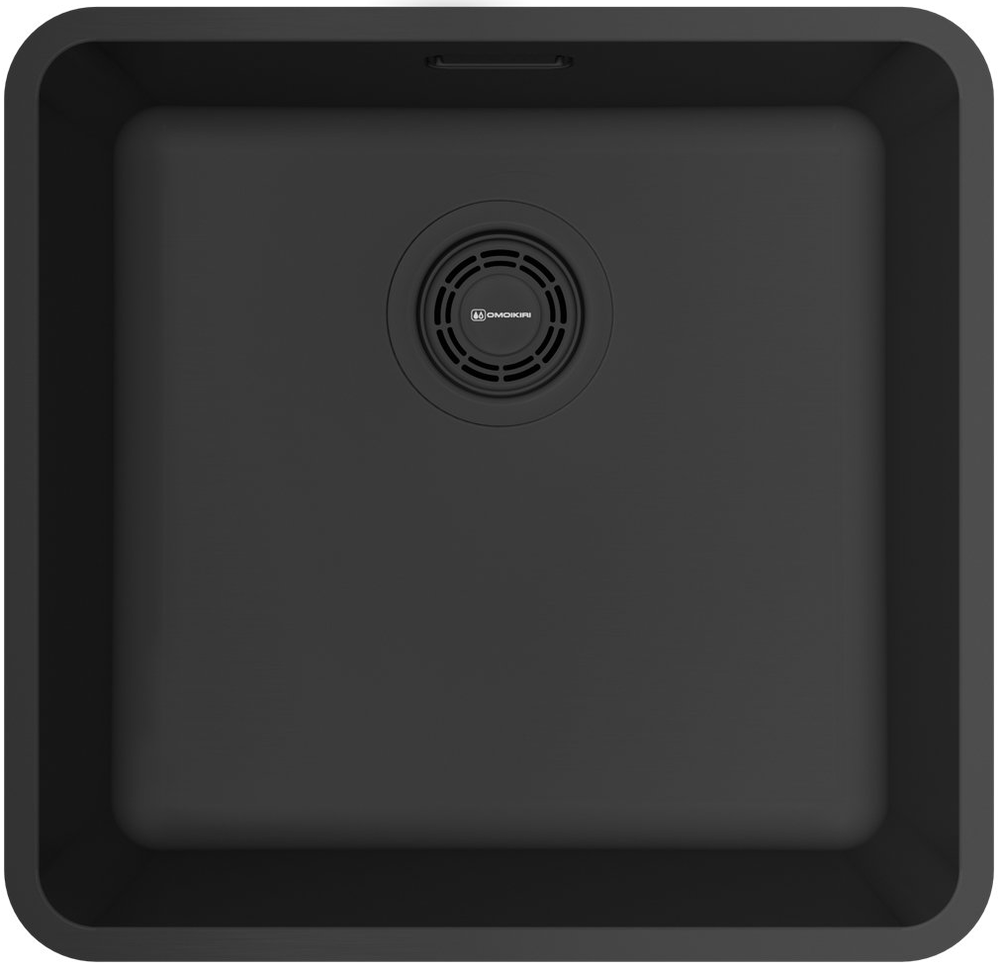 Детальное фото товара: Omoikiri Omi 37-U/I-GB Ultra, мойка, нержавеющая сталь/графит