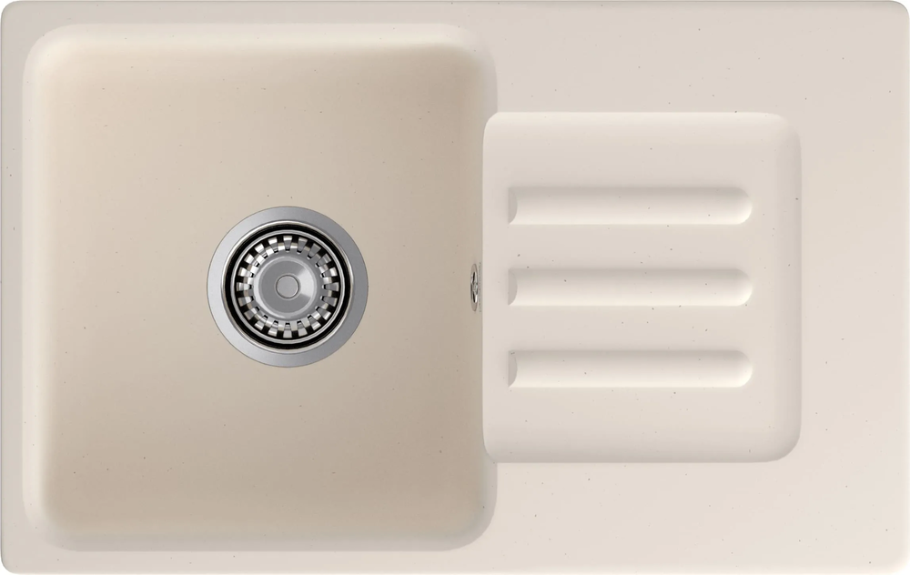 GranFest GF-SMART 680 L, мойка, мрамор, белый Детальное фото товара: GranFest GF-SMART 680 L, мойка, мрамор, белый