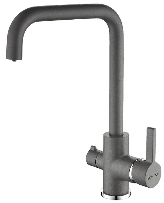 Фото товара: Paulmark LOGAS, смеситель, гранит, серый металлик