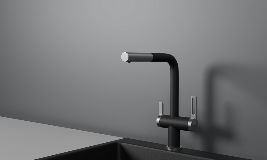 Фото товара: GRANULA 8170 смеситель, гранит, турмалин