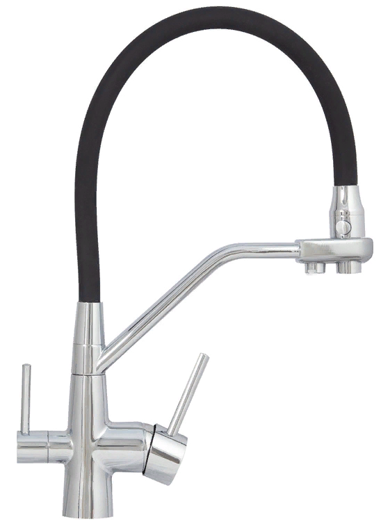 Фото товара: Zigmund & Shtain ZS 2200, смеситель, нержавеющая сталь