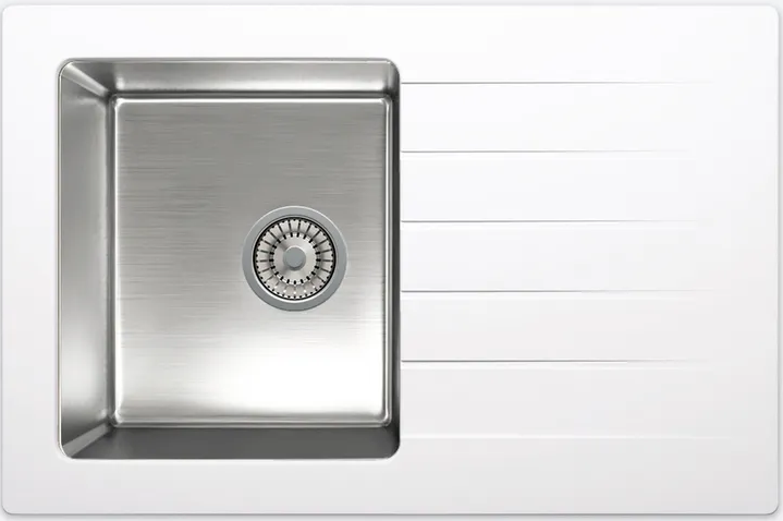 Фото товара: Tolero Twist TTS-760, мойка, гранит/нержавеющая сталь, туман