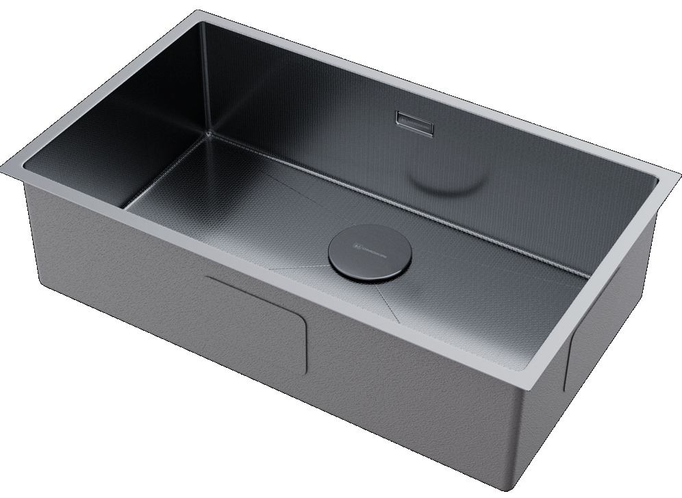 Детальное фото товара: Omoikiri Taki 74-U/IF Microdecor IN, мойка, нержавеющая сталь