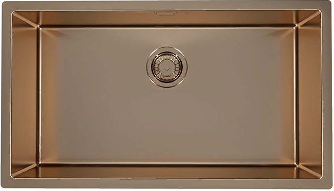 Детальное фото товара: ALVEUS QUADRIX MONARCH 60 COPPER, мойка, нержавеющая сталь, медь (в комплекте с выпуском без сифона)