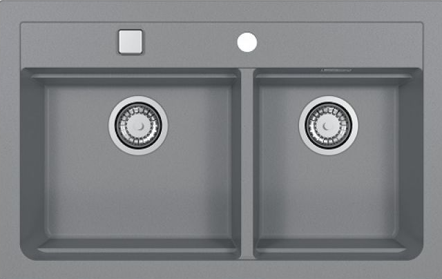 ALVEUS GRANITAL ATROX 50 CONCRETE - G81, мойка, гранит, серый (в комплекте с сифоном 1132822) Фото товара: ALVEUS GRANITAL ATROX 50 CONCRETE - G81, мойка, гранит, серый (в комплекте с сифоном 1132822)
