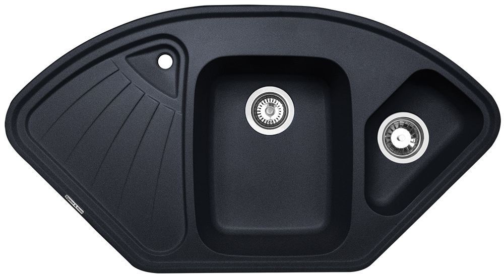 Фото товара: Zigmund & Shtain ECKIG 1000.2, мойка, темная скала