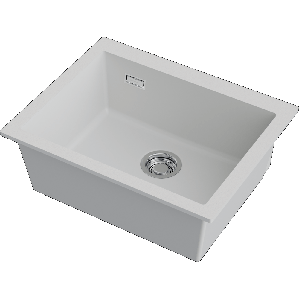 Детальное фото товара: Omoikiri Omishima 60-U-WH Matt, мойка, керамика, белый матовый