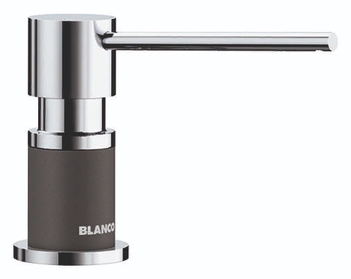 Blanco Lato, дозатор жидкого моющего средства, хром/темная скала Фото товара: Blanco Lato, дозатор жидкого моющего средства, хром/темная скала