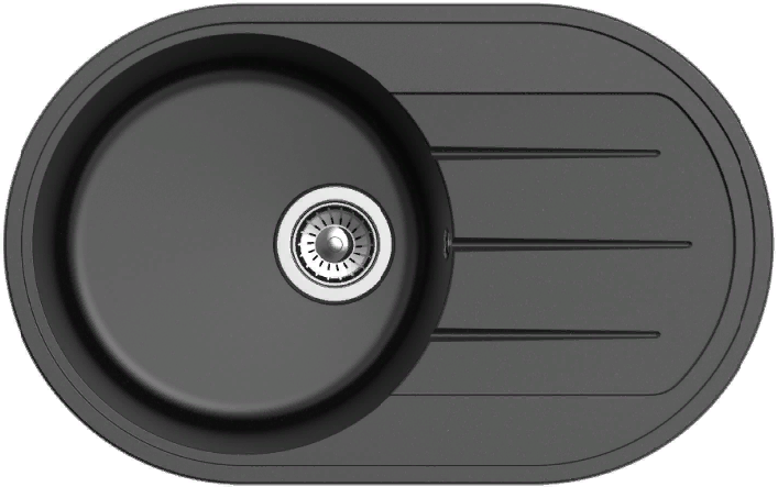 Фото товара: Ewigstein Elegant E- R50F, мойка, гранит черный