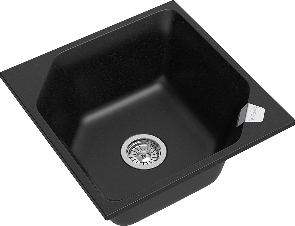 Детальное фото товара: Rivelato LOCUS LS-50 nero, мойка, гранит, черный