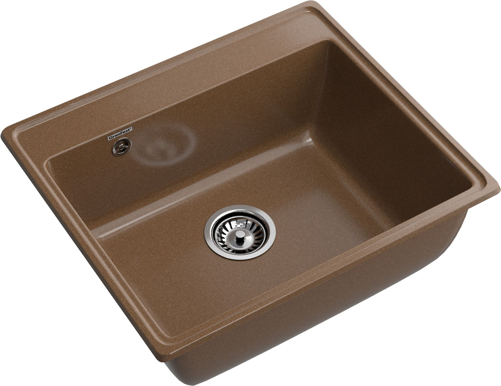 GranFest VERTEX GF-V-580, мойка, мрамор, терракот Детальное фото товара: GranFest VERTEX GF-V-580, мойка, мрамор, терракот