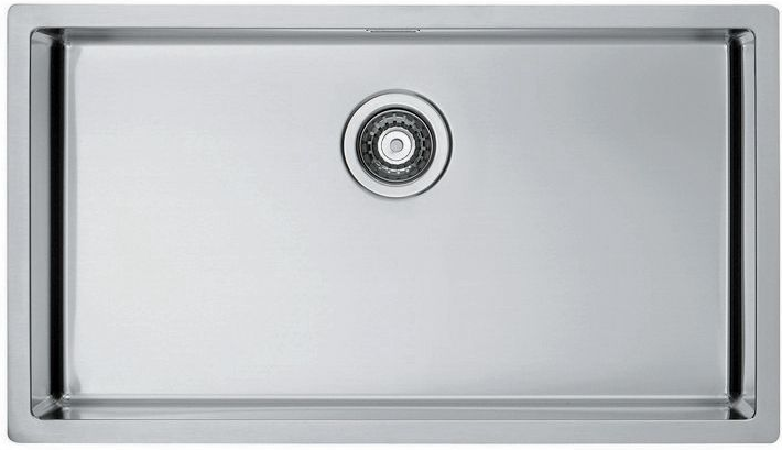 Фото товара: ALVEUS QUADRIX 60 BRS-90, мойка, нержавеющая сталь брашированная (в комплекте с сифоном 1130550)