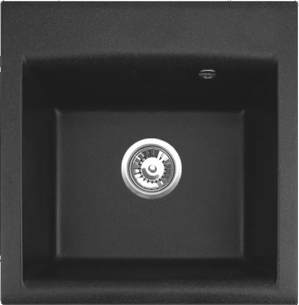 Фото товара: ALVEUS GEM 10 GRANITAL G91, мойка, гранит, черный (в комплекте с сифоном 1130548)