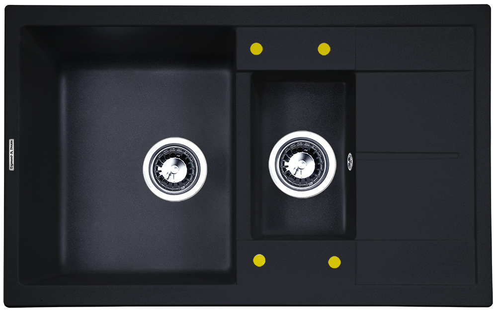 Фото товара: Zigmund & Shtain RECHTECK 780.2, мойка, темная скала