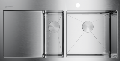 Фото товара: Omoikiri Akisame 100-2-IN-R, мойка, нержавеющая сталь, чаша справа