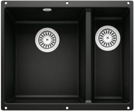 Фото товара: Blanco Rotan 340/160-U, мойка, гранит, черный