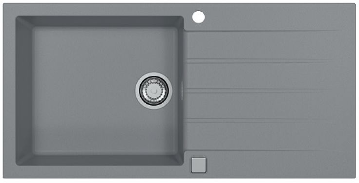 Фото товара: ALVEUS GRANITAL CADIT 50 CONCRETE- G81, мойка, гранит, серый ( в комплекте с сифоном 1132823)