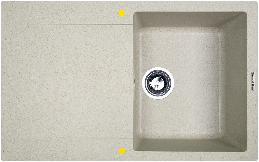 Фото товара: Zigmund & Shtain RECHTECK 775, мойка, речной песок 