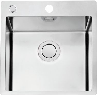 Фото товара: ALVEUS PURE UP 20 KMB 90 FI, мойка, нержавеющая сталь сатин (в комплекте с сифоном 1123351)