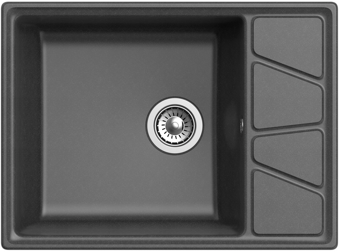 Фото товара: GranFest VERTEX GF-V-680L, мойка, мрамор, графит