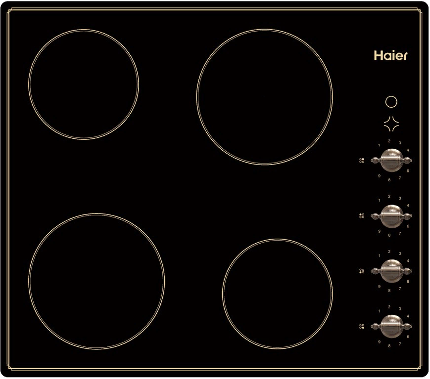 Фото товара: Haier HHX-C64ATQBB стеклокерамическая поверхность