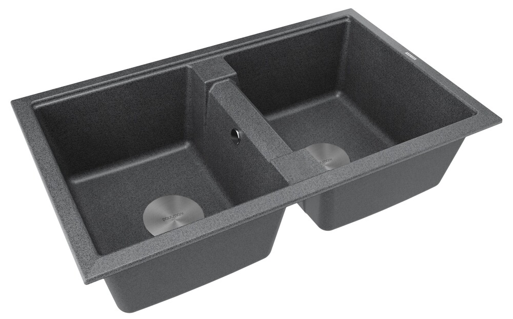 Детальное фото товара: Paulmark TANDEM 80/2, мойка, гранит, графит