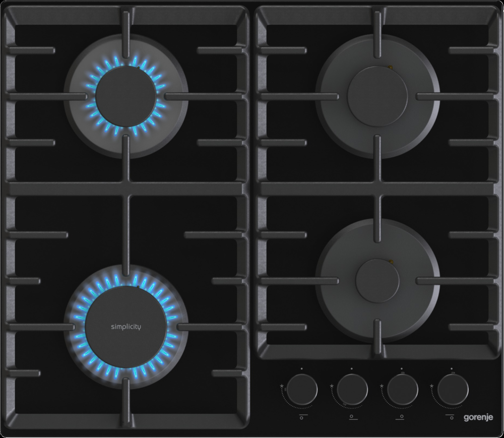 Gorenje GT642SYB Детальное фото товара: Gorenje GT642SYB газовая поверхность