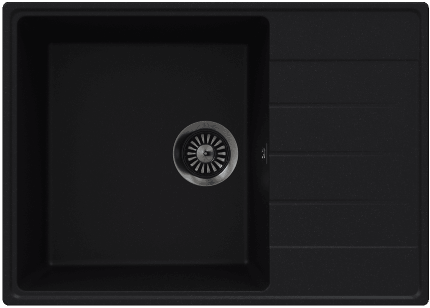 Фото товара: Maunfeld Lacrima 700 MFQS-700B, мойка, гранит, черный