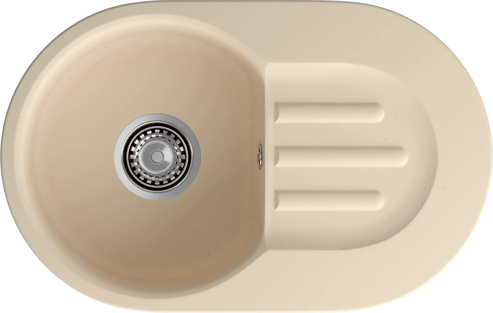 GranFest GF-SMART 685 L, мойка, мрамор, бежевый Фото товара: GranFest GF-SMART 685 L, мойка, мрамор, бежевый