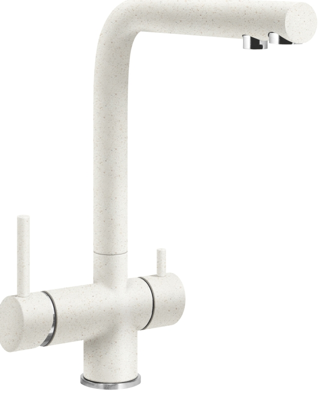 Фото товара: LAVA SG14 LATTE, смеситель, гранит, белый