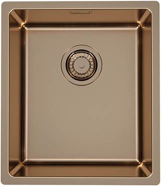 Фото товара: ALVEUS KOMBINO 20 MONARCH COPPER SAT-90, мойка, нерж. сталь, медь (в компл. с выпуском без сиф.)