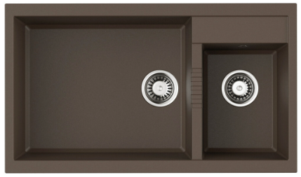 Фото товара: Omoikiri Tedori 86-2-LB-ES, мойка, гранит, espresso