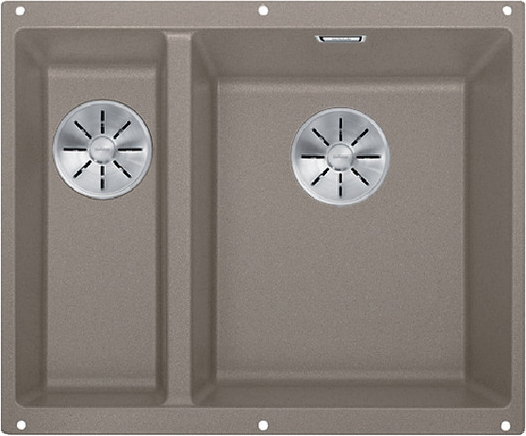 Фото товара: Blanco Subline 340/160-U, мойка, гранит, серый беж (чаша справа)