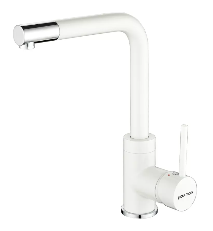 Фото товара: Paulmark HONNER, смеситель, белый матовый