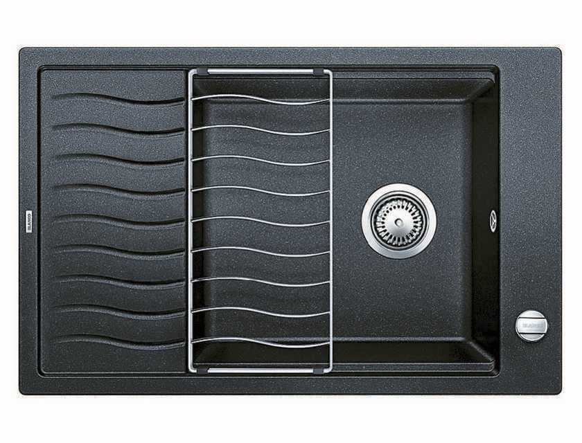 Фото товара: Blanco Elon XL 6 S-F мойка, гранит, антрацит с клапаном-автоматом