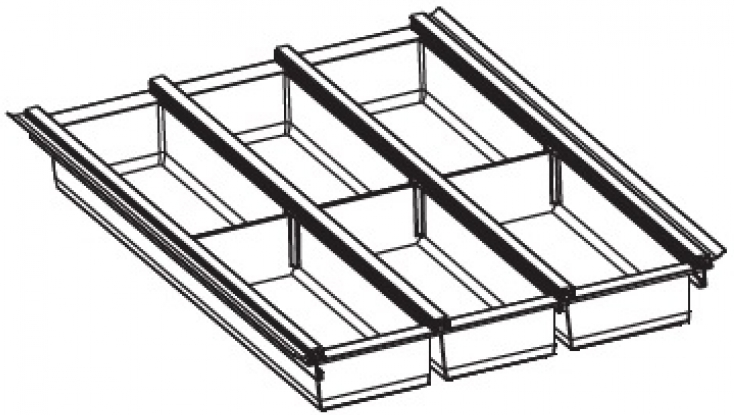 Детальное фото товара: Ninka Cuisio Aqua 400, Innotech Hettich, лоток для столовых приборов, графит