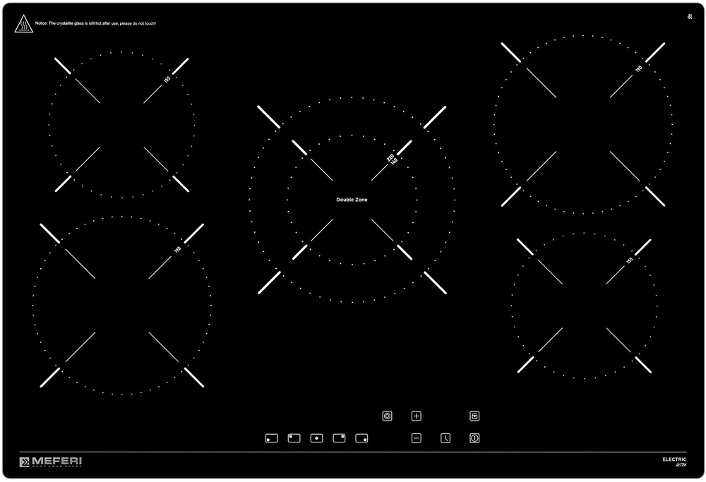 Фото товара: MEFERI MEH755BK ULTRA стеклокерамическая поверхность