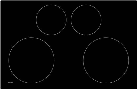 Фото товара: ASKO HI2841FBG1 индукционная поверхность