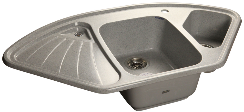 Фото товара: GranFest CORNER GF-C-1040 E, мойка, мрамор, серый