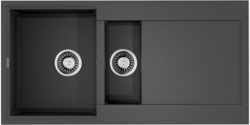 Фото товара: Omoikiri Sakaime 100-2-PL, мойка, гранит, платина