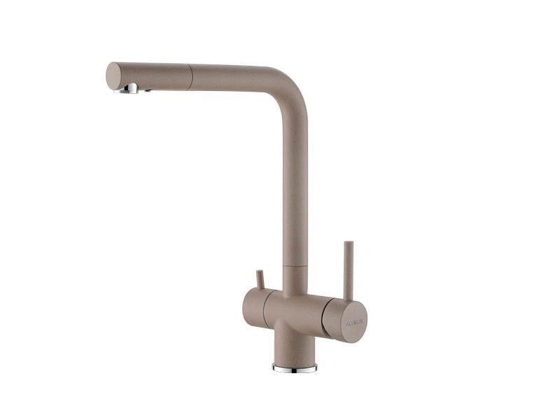 Фото товара: ALVEUS AQUILA G55 BEIGE, смеситель, гранит, бежевый