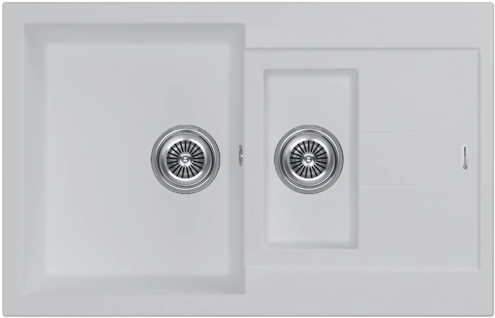 Фото товара: KUCHENSTERN PLAT 60-2, мойка, гранит, белый