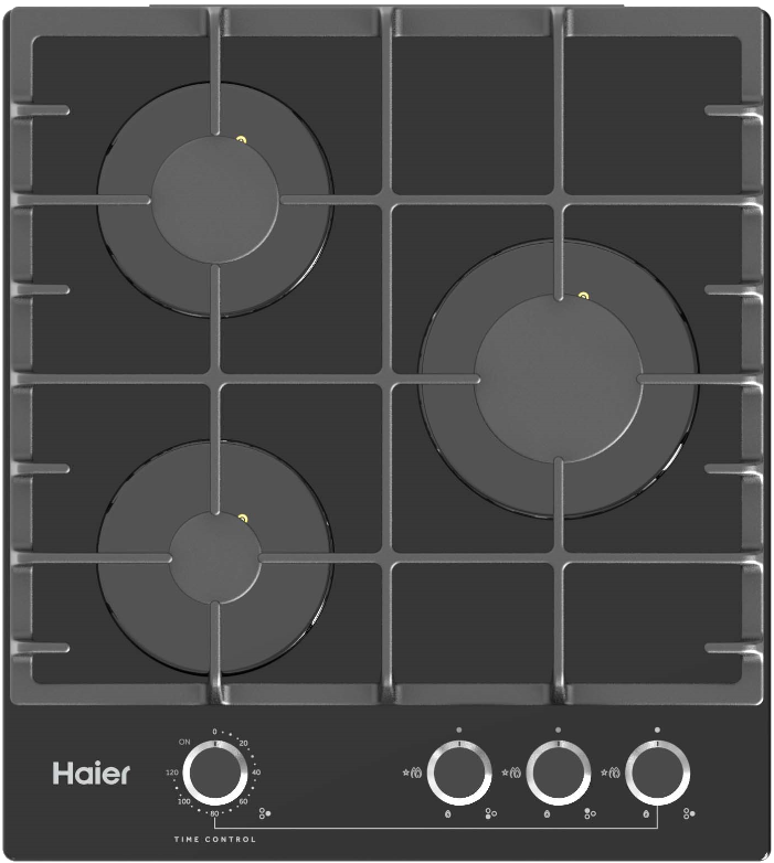 Фото товара: Haier HHX-G53CNMB газовая поверхность