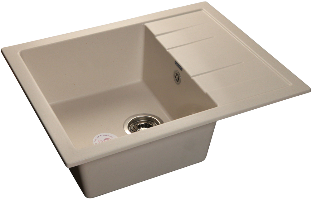 Фото товара: GranFest QUADRO GF-Q-650 L, мойка, мрамор, белый