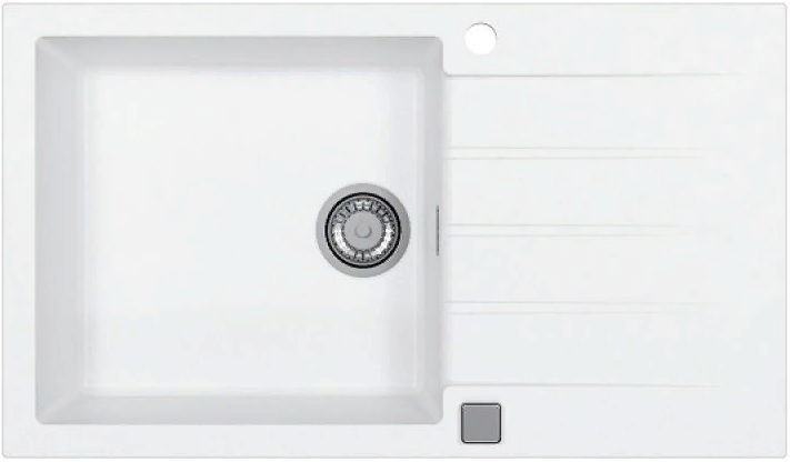 Фото товара: ALVEUS GRANITAL CADIT 40 ARCTIC - G11, мойка, гранит, белый (в комплекте с сифоном 1132823)