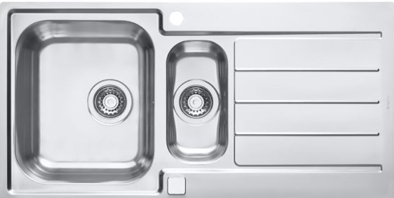 ALVEUS LINE MAXIM 10 SAT, мойка, нерж.сталь (с сифоном 1127257) Фото товара: ALVEUS LINE MAXIM 10 SAT, мойка, нерж.сталь (с сифоном 1127257)